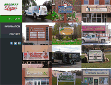 Tablet Screenshot of bennettsigns.ca